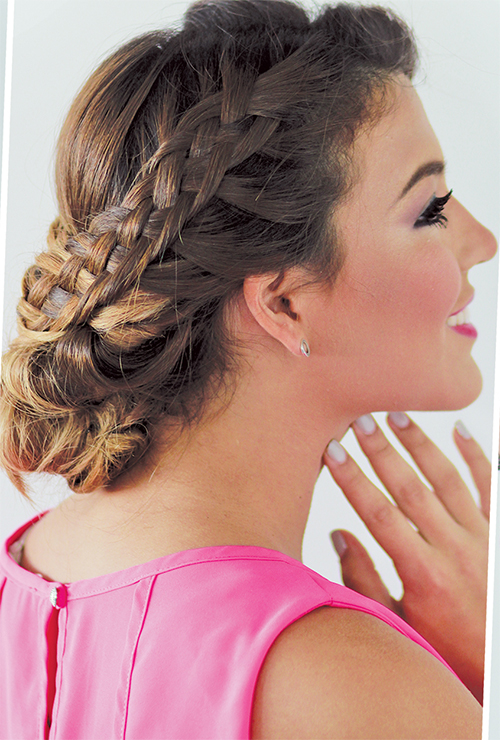 recogido con trenzas