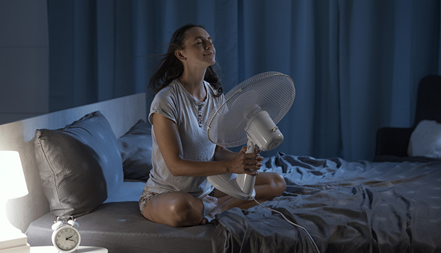 ¿Es bueno usar el ventilador a la hora de dormir?